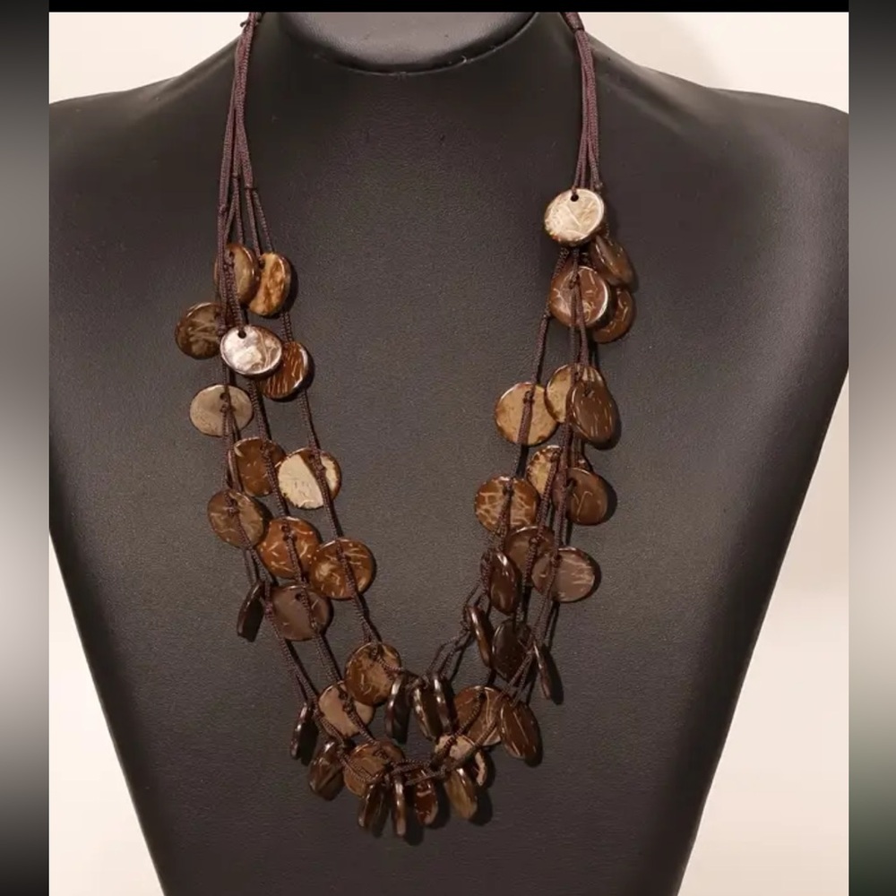 Coconut shell necklace